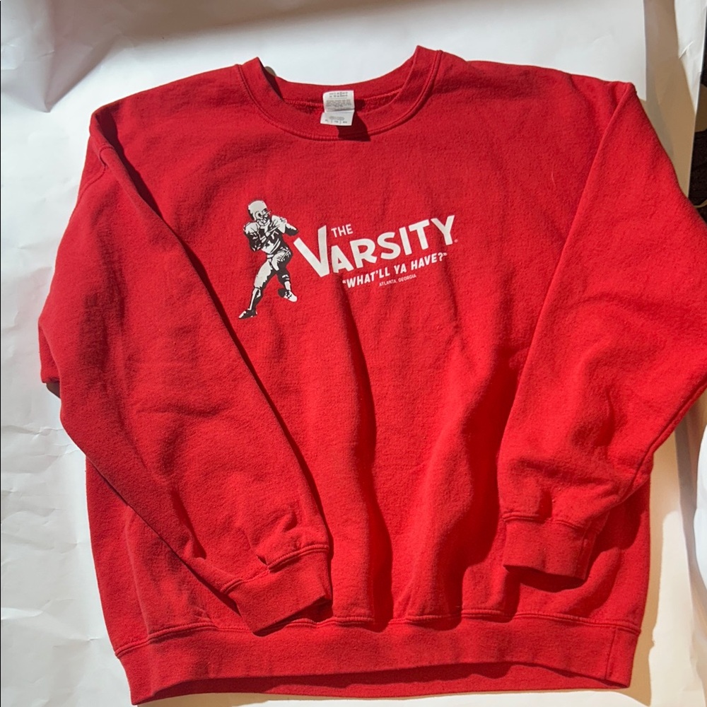 The Varsity “What’ll Ya Have?” Red Men's Crewneck Sweater